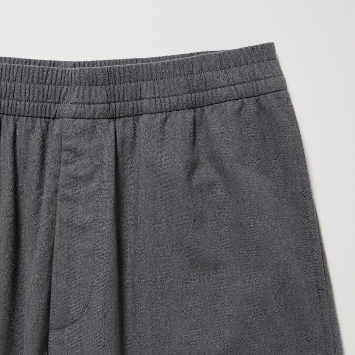 Grey Uniqlo Flannel Easy Ankle Length Trousers | YIWVA-2350