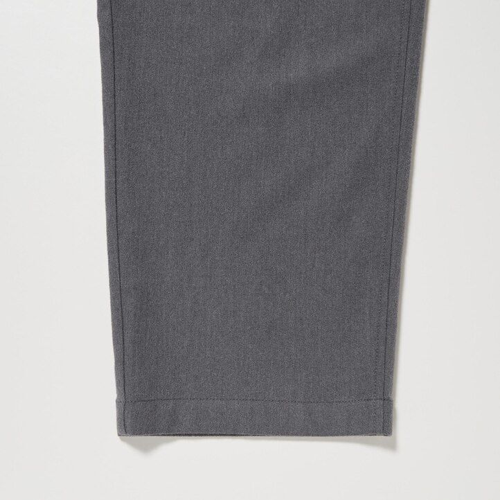 Grey Uniqlo Flannel Easy Ankle Length Trousers | YIWVA-2350