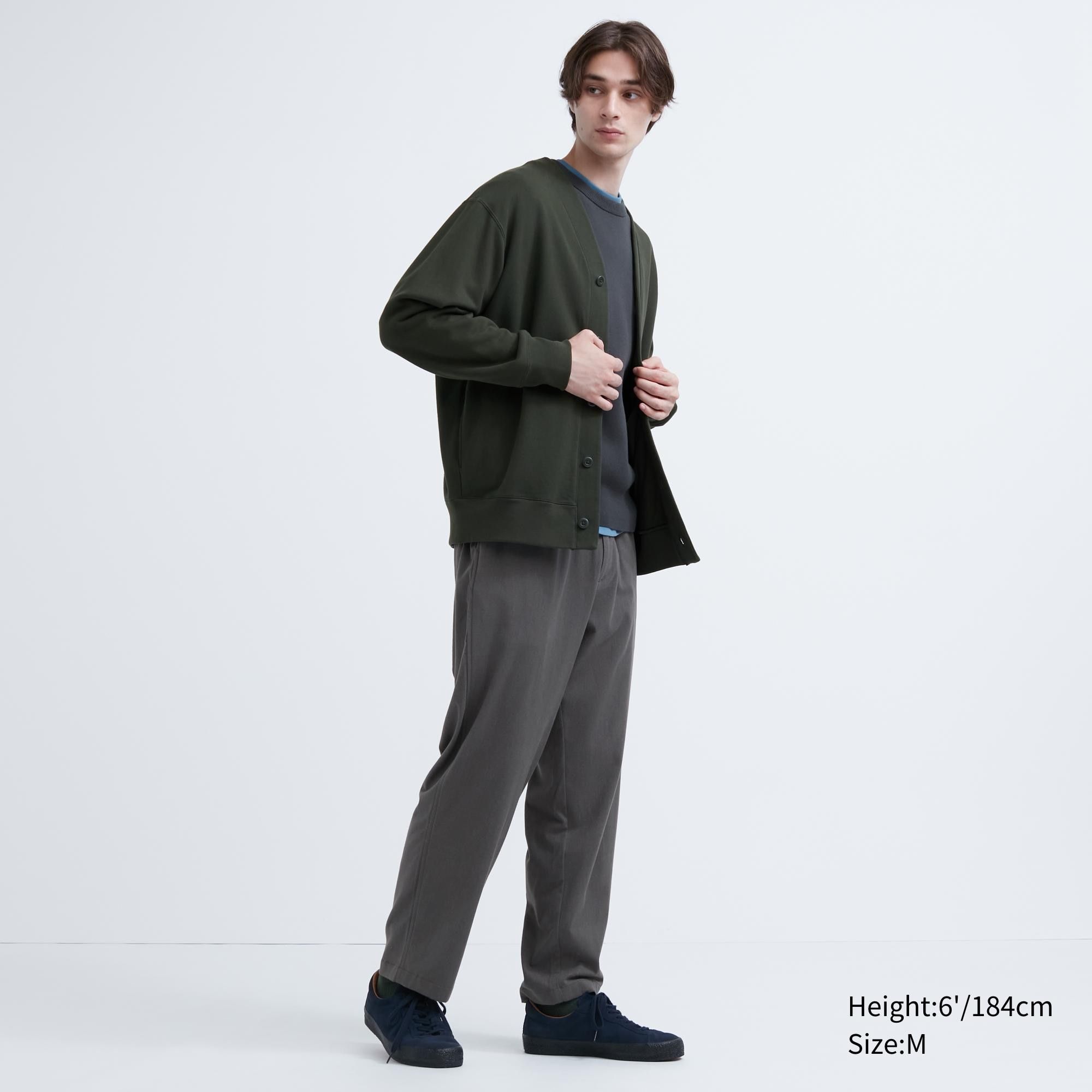 Grey Uniqlo Flannel Easy Ankle Length Trousers | YIWVA-2350