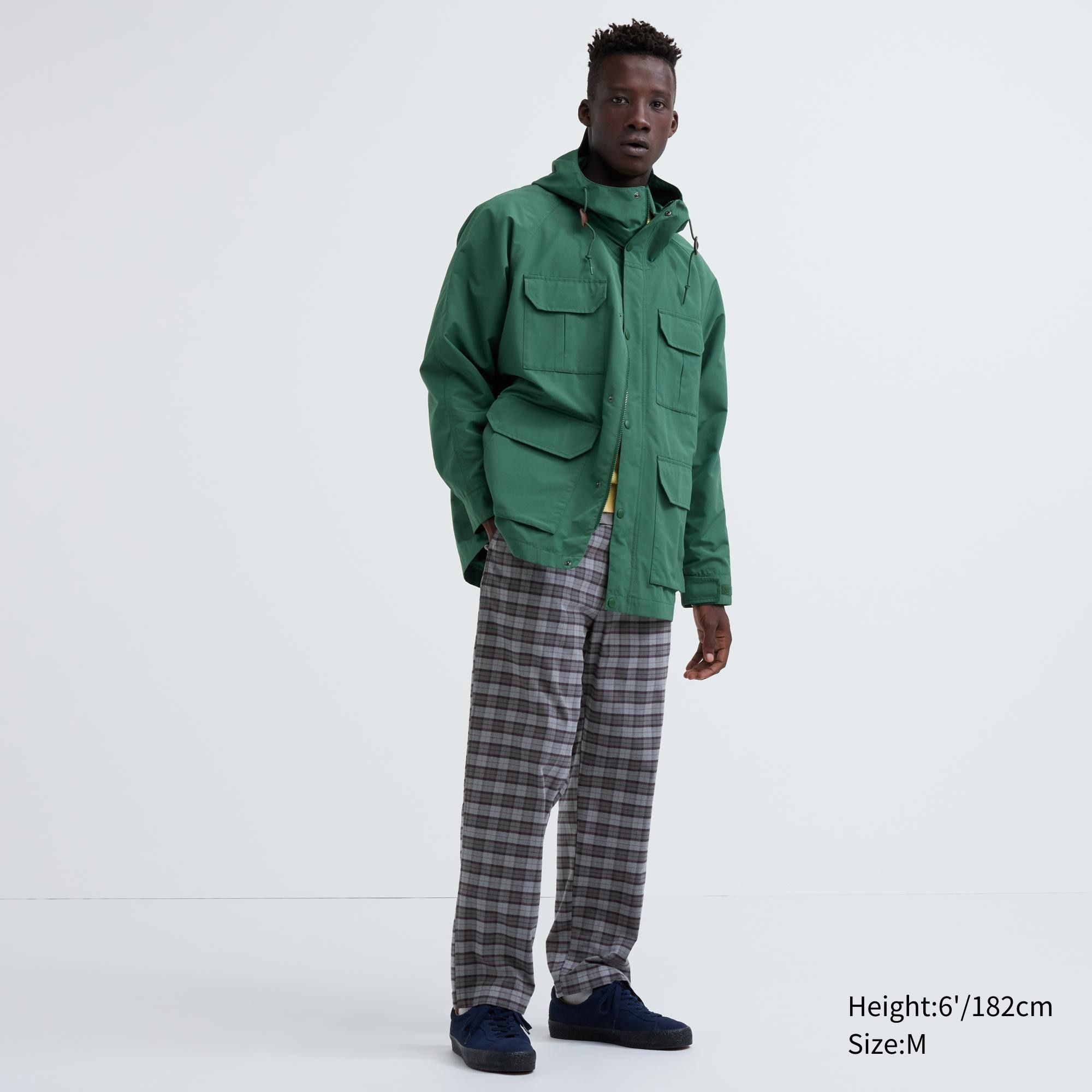 Grey Uniqlo Flannel Easy Patterned Ankle Length Trousers | JIHKW-1674