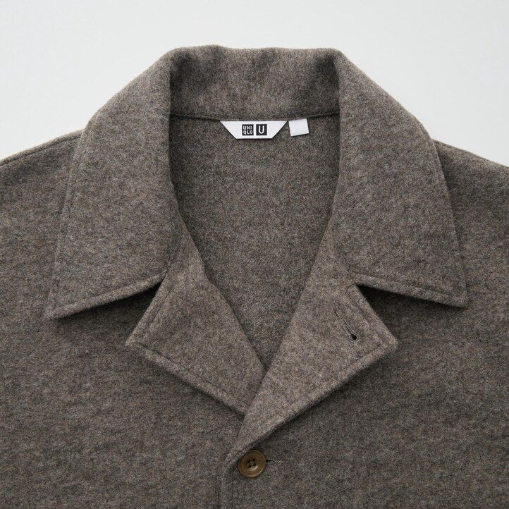 Grey Uniqlo Fleece Jersey Overshirt | FNVOZ-3902