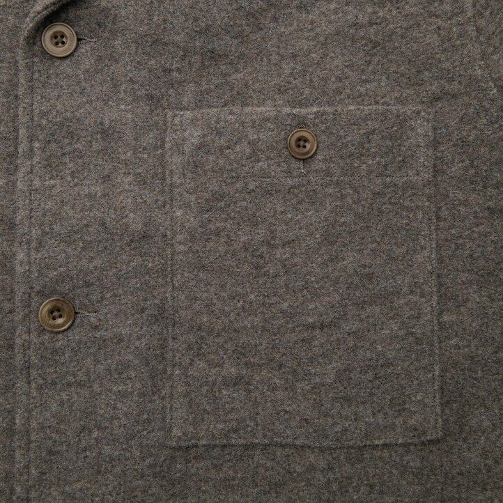 Grey Uniqlo Fleece Jersey Overshirt | FNVOZ-3902