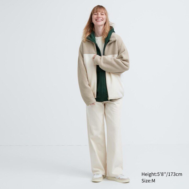 Grey Uniqlo Fleece Zipped Jacket | MAUNE-1089