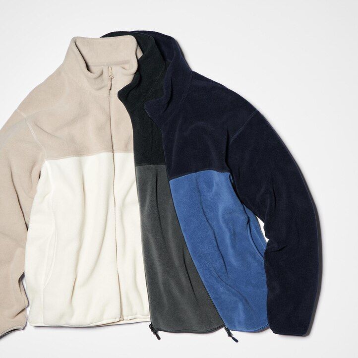 Grey Uniqlo Fleece Zipped Jacket | MAUNE-1089