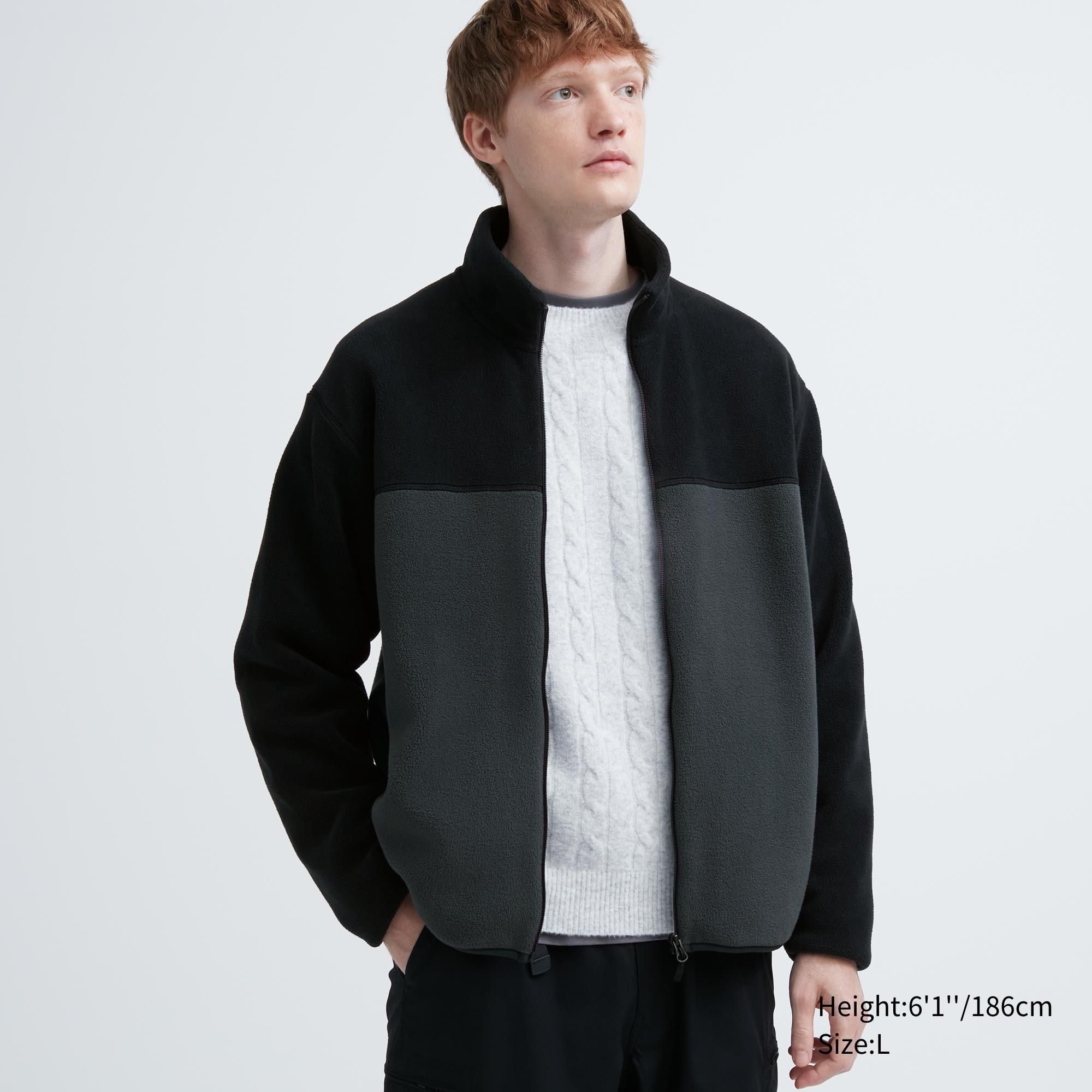 Grey Uniqlo Fleece Zipped Jacket | MAUNE-1089