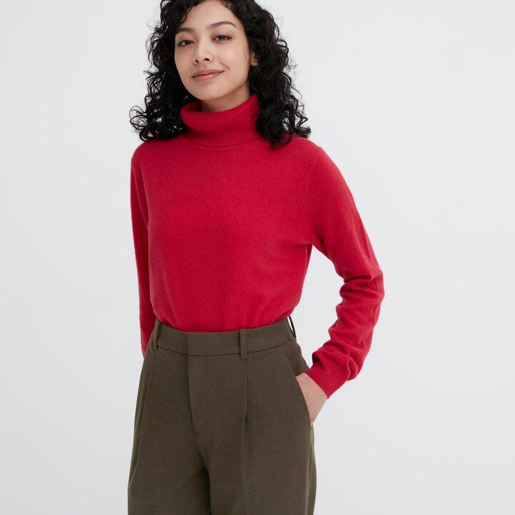 Grey Uniqlo Heattech Pleated Trousers | EGILJ-9302