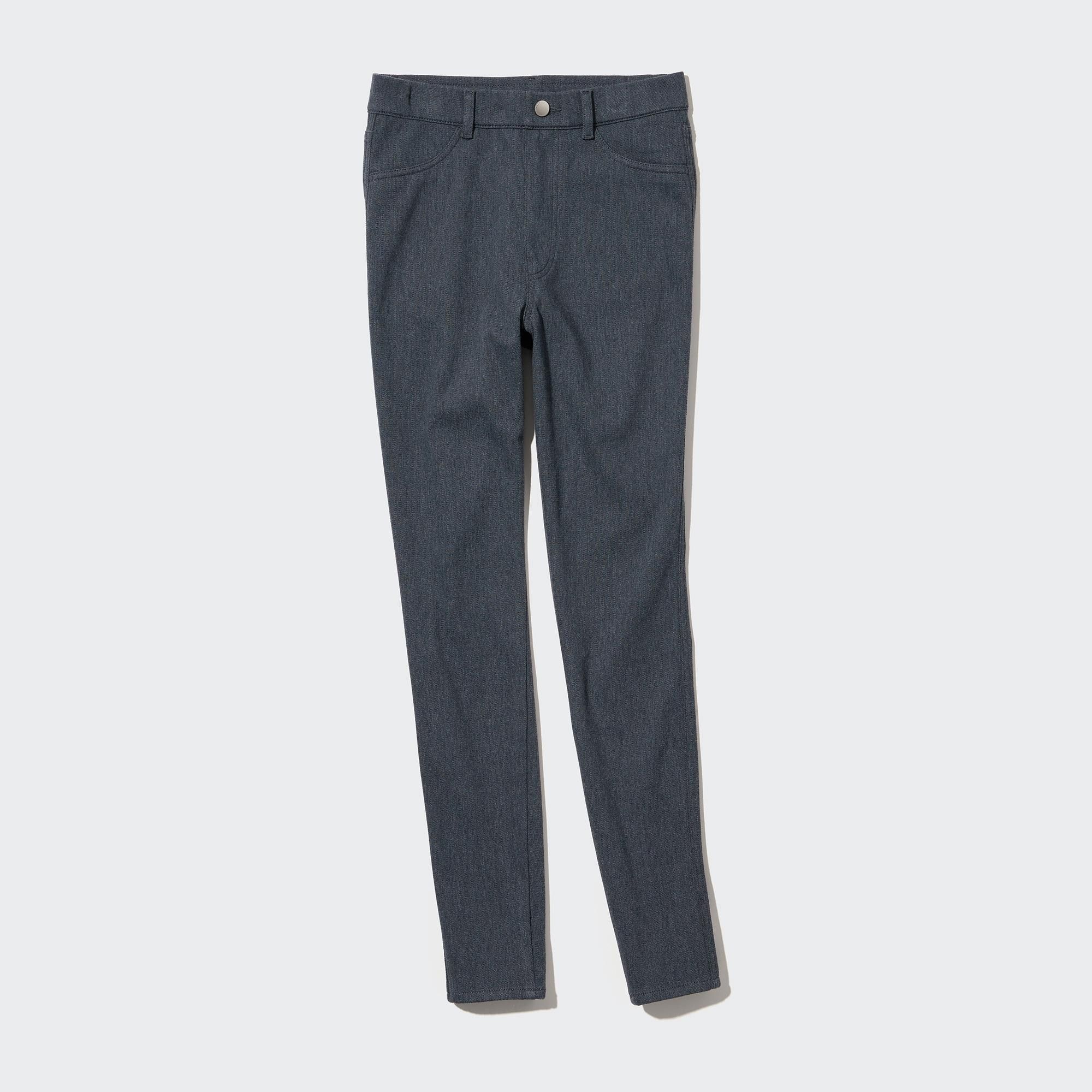 Grey Uniqlo Heattech Ultra Stretch High Rise Leggings Trousers | VNRTJ-1867