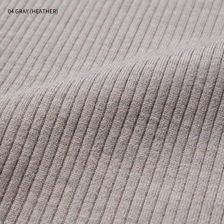 Grey Uniqlo Merino Blend Fitted U Neck Long Sleeved Dress | CXLMQ-1274