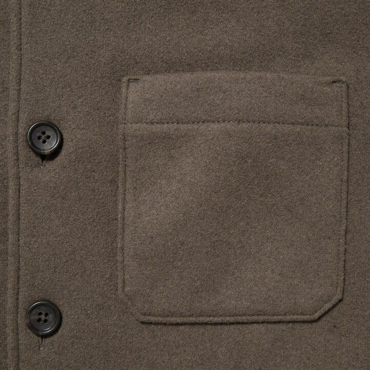 Grey Uniqlo Overshirt Jacket | YIBNU-1237