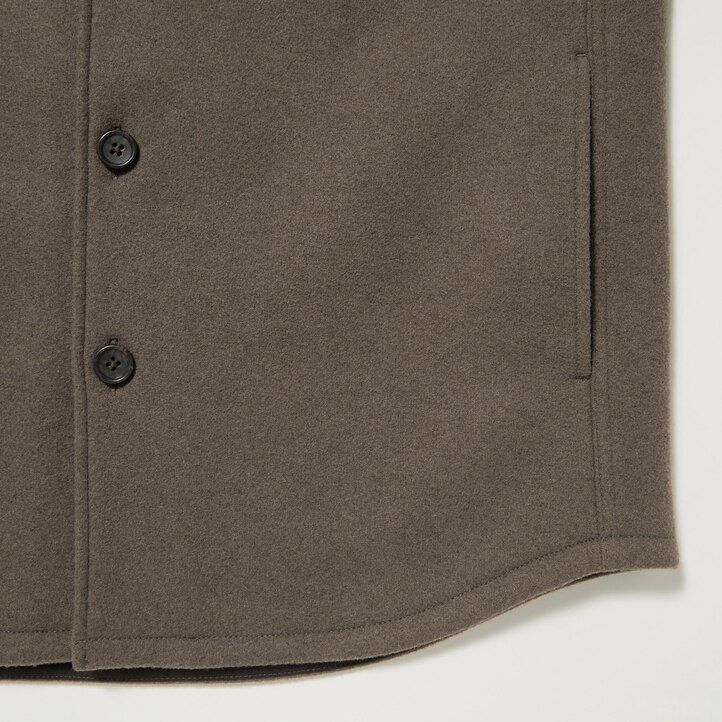 Grey Uniqlo Overshirt Jacket | YIBNU-1237