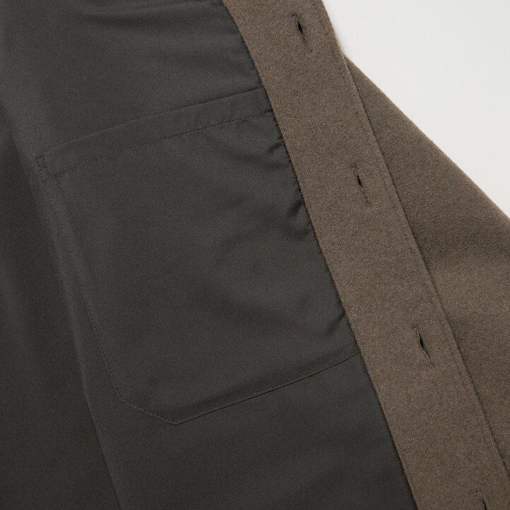 Grey Uniqlo Overshirt Jacket | YIBNU-1237