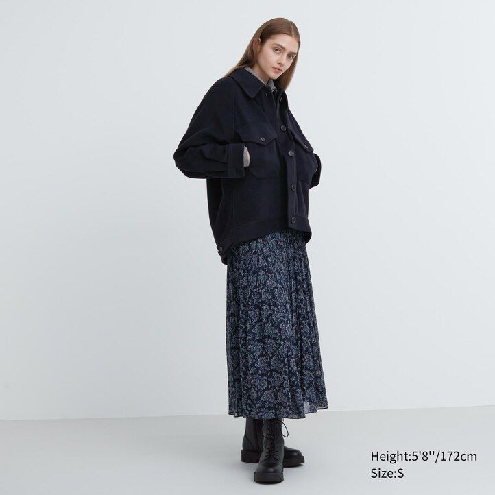 Grey Uniqlo Oversized Jacket | LNMWU-4298