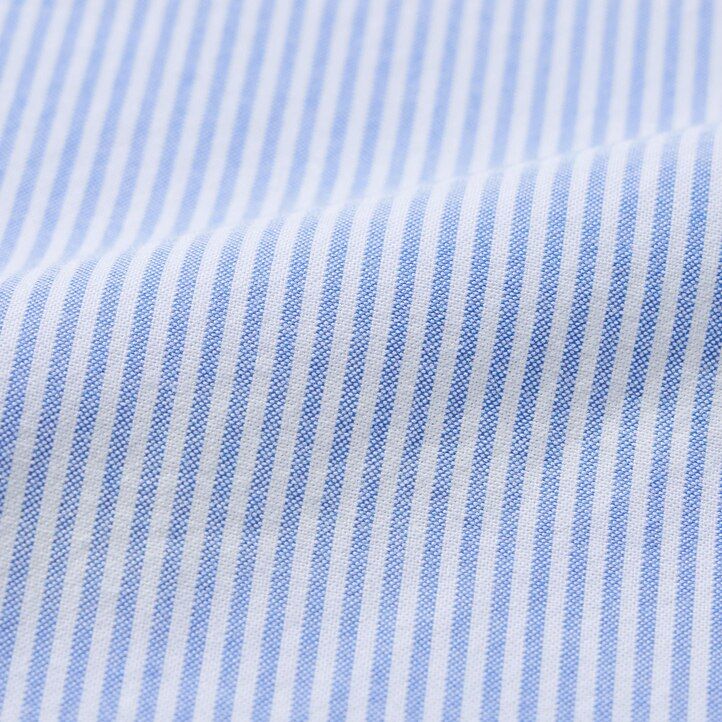 Grey Uniqlo Regular Fit Striped Oxford Shirt | STVBL-4073