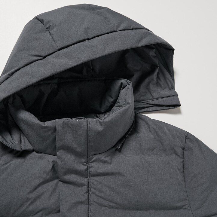 Grey Uniqlo Seamless Down Coat | NXMEC-7126