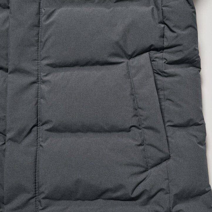Grey Uniqlo Seamless Down Coat | NXMEC-7126