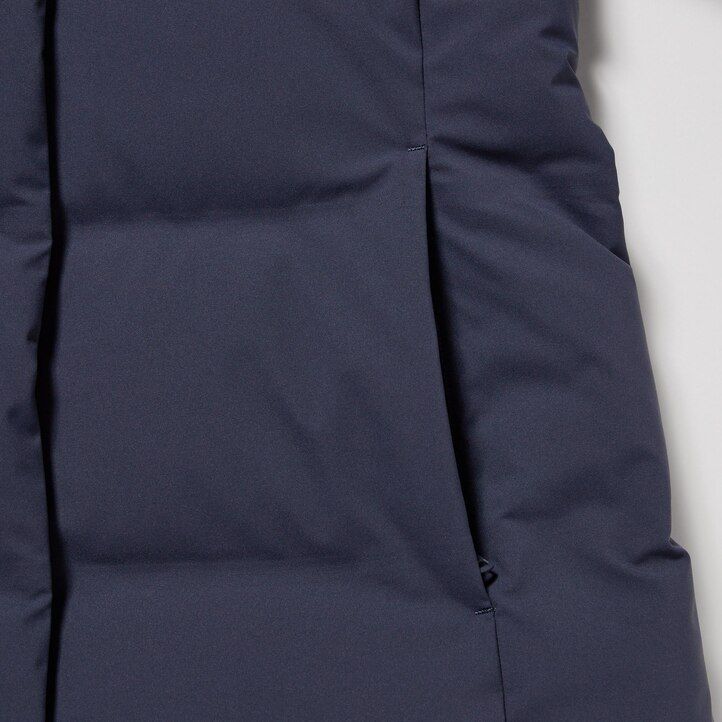 Grey Uniqlo Seamless Down Long Coat | HXAGP-1465