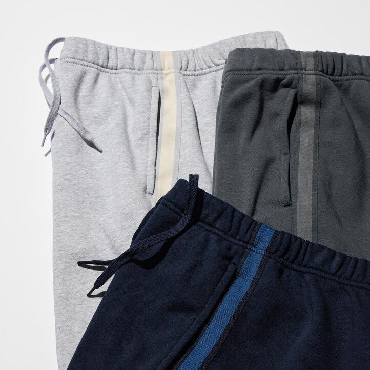Grey Uniqlo Side Stripe Joggers Long | GTOLK-9026