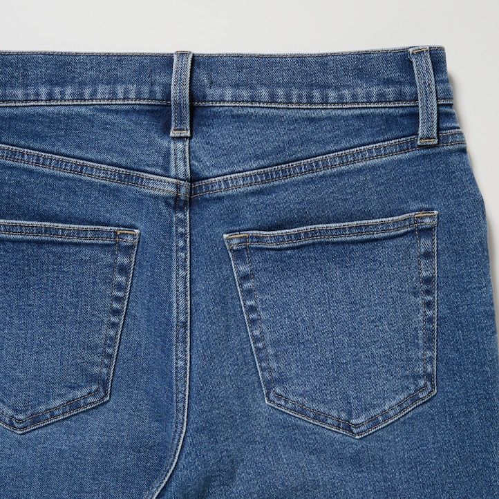Grey Uniqlo Slim Fit Straight Leg Jeans | VFTAS-9523