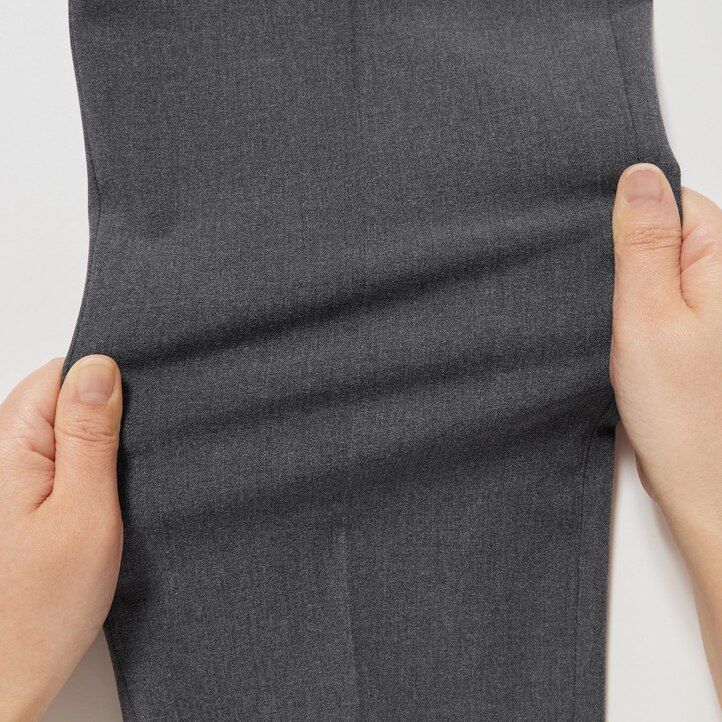 Grey Uniqlo Smart Ankle Length Trousers Long | XBNKF-6971