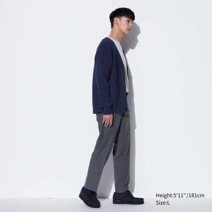 Grey Uniqlo Smart Gunclub Checked Ankle Length Trousers | PZNHU-9723