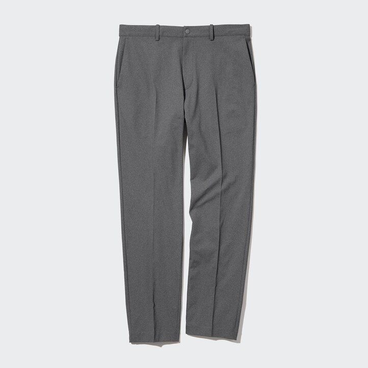 Grey Uniqlo Smart Ultra Stretch Ankle Length Trousers Long | XKYWA-7498