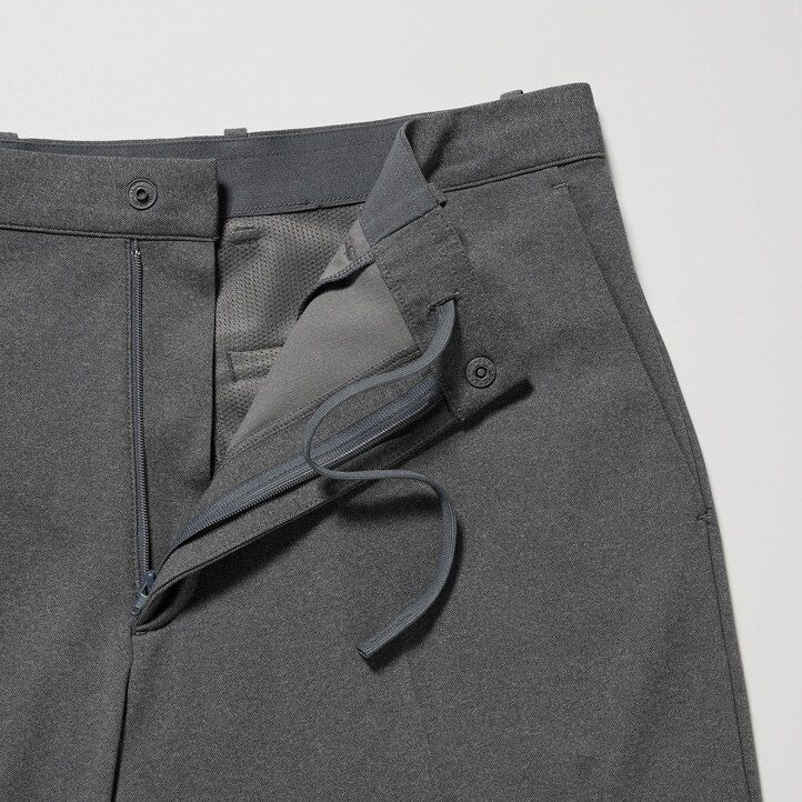 Grey Uniqlo Smart Ultra Stretch Ankle Length Trousers Long | XKYWA-7498