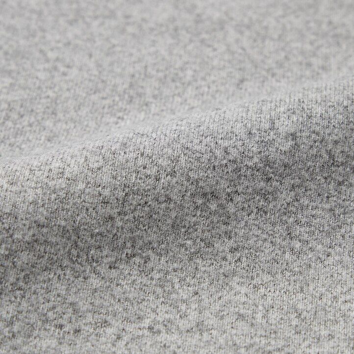 Grey Uniqlo Soft Fleece Crew Neck Long Sleeved T-Shirt | GDIQM-8740