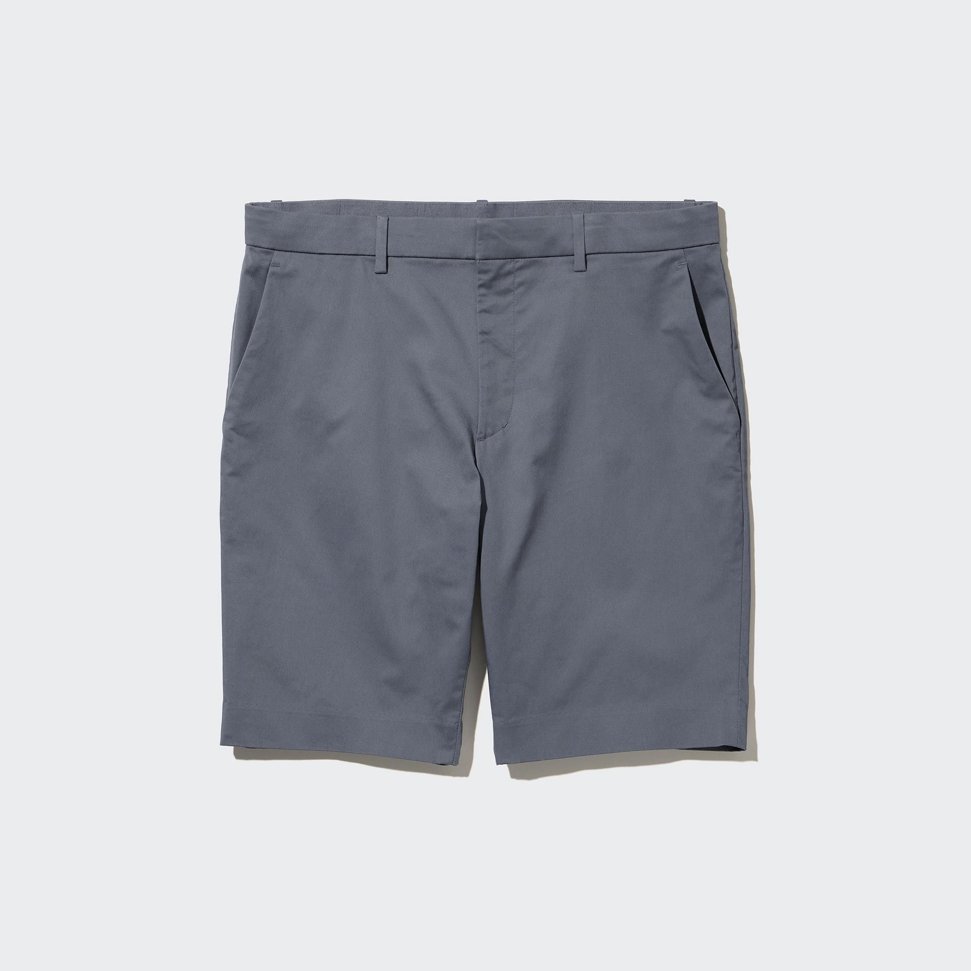 Grey Uniqlo Stretch Slim Fit Shorts | CBUNT-9012