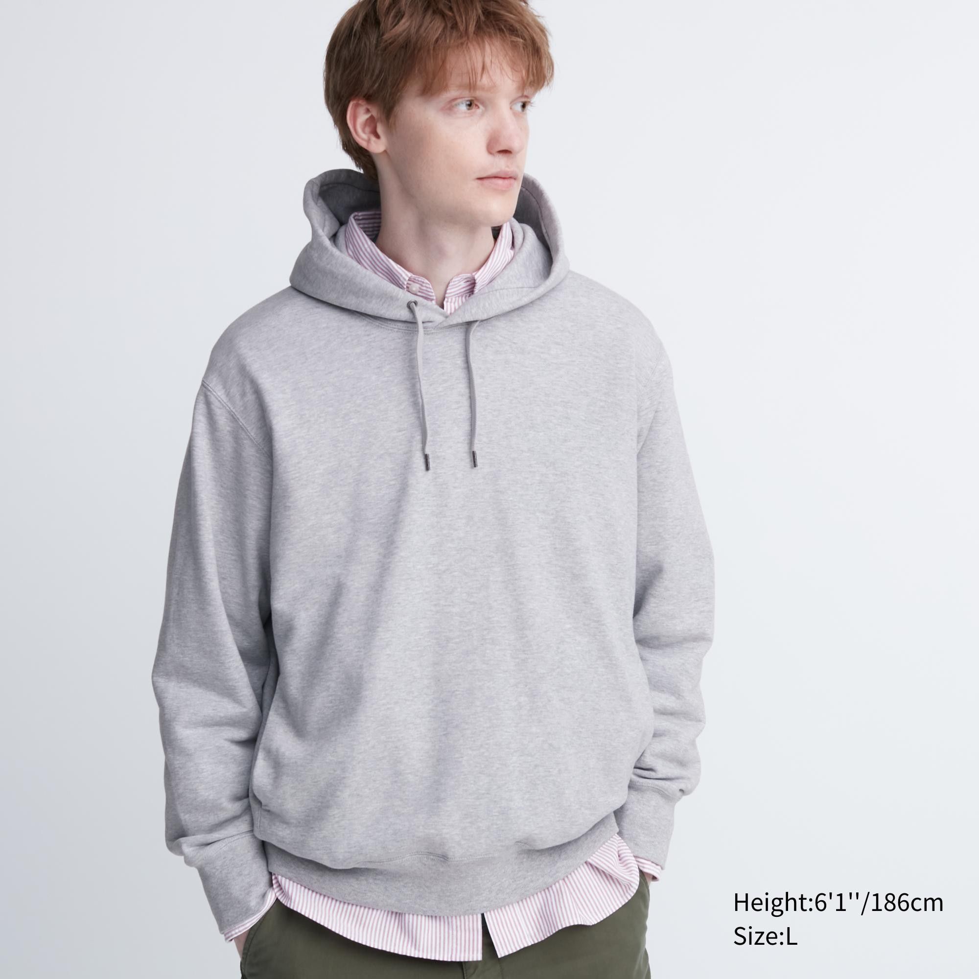 Grey Uniqlo Sweat Pullover Hoodie | NXFDL-5846
