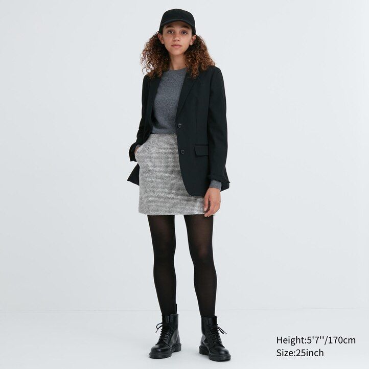 Grey Uniqlo Tweed Mini Skirt | SCBJQ-2178