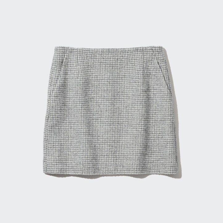 Grey Uniqlo Tweed Mini Skirt | SCBJQ-2178