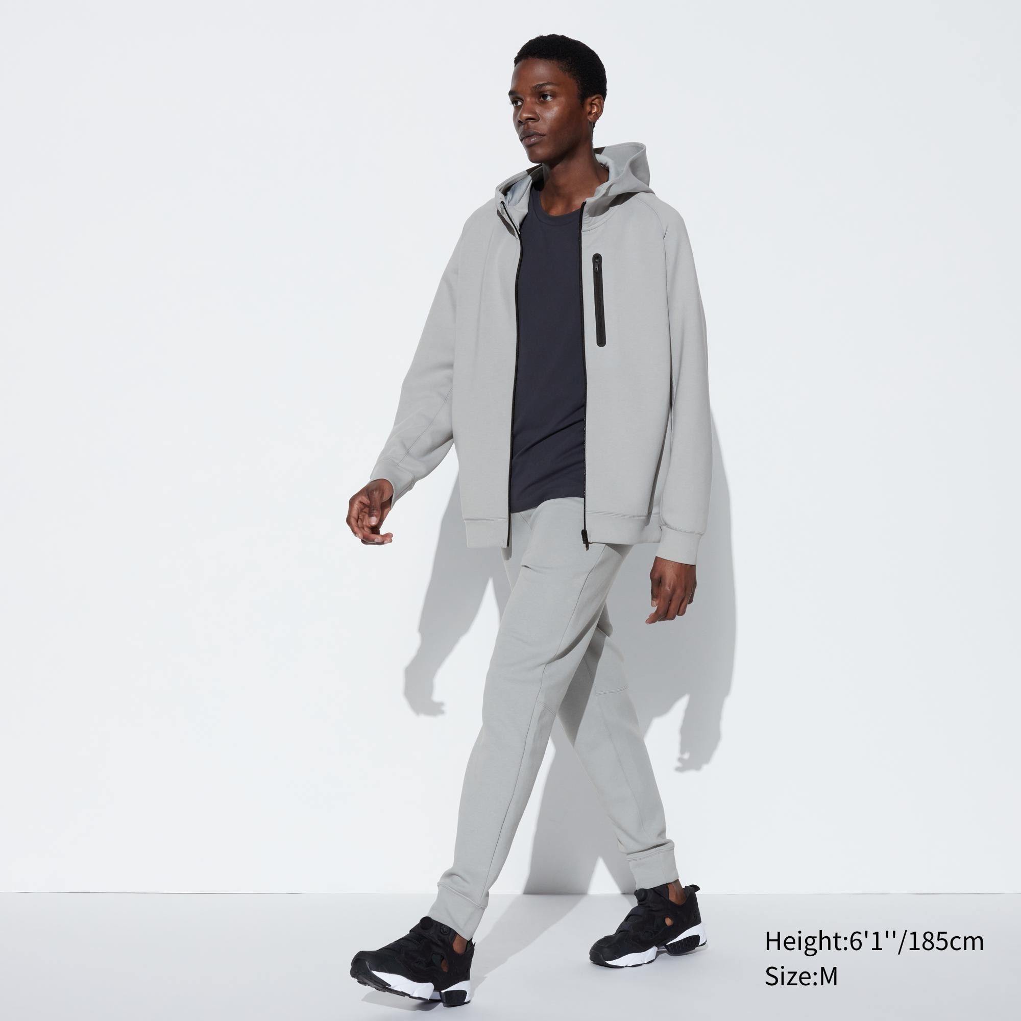 Light Grey Uniqlo Dry Stretch Joggers | MVQFK-0953