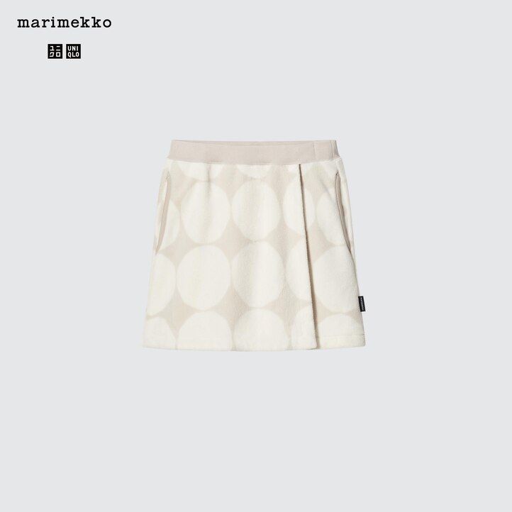 Light Grey Uniqlo Girls Fleece Mini Skort | TSDAI-3759