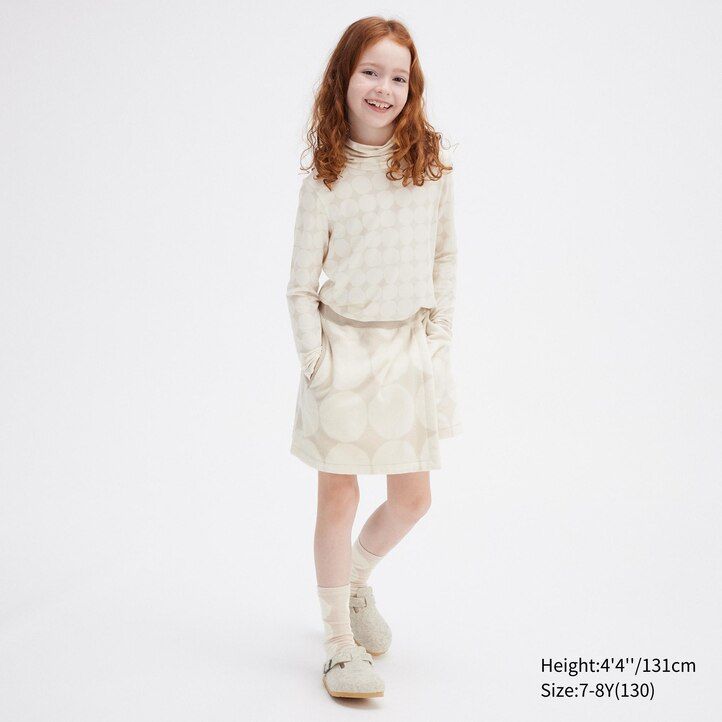 Light Grey Uniqlo Girls Heattech Turtleneck Long Sleeved Thermal Top | RWKHJ-6732