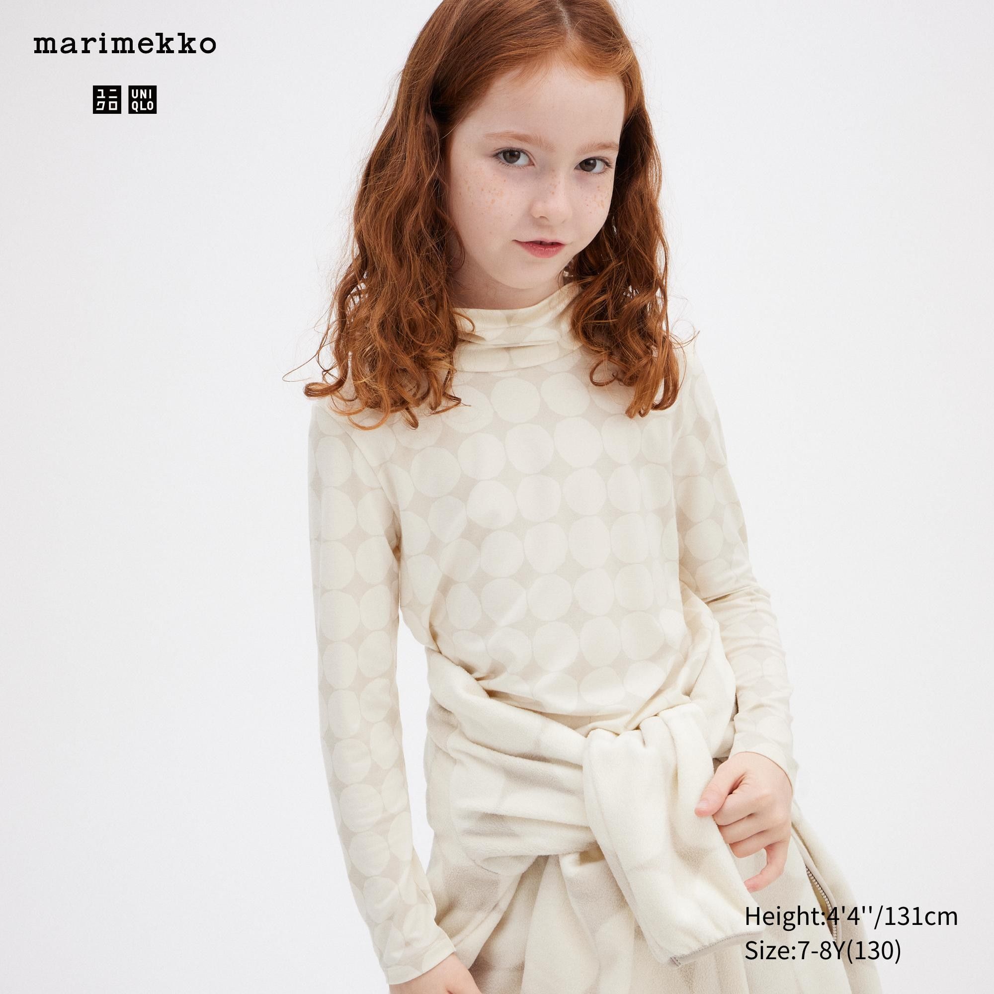 Light Grey Uniqlo Girls Heattech Turtleneck Long Sleeved Thermal Top | RWKHJ-6732