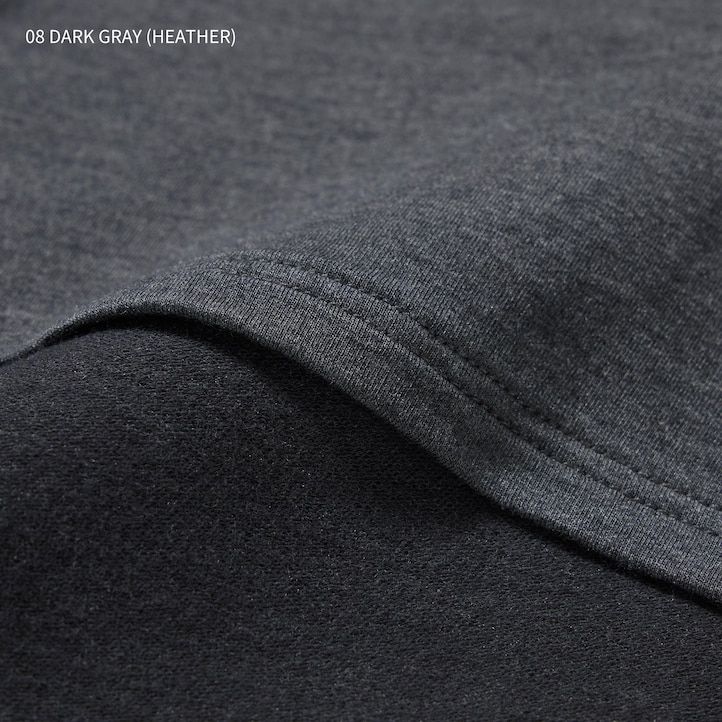 Light Grey Uniqlo Heattech Extra Warm Cotton Scoop Neck Long Sleeved Thermal Top | RPETJ-2897