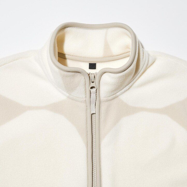 Light Grey Uniqlo Printed Fleece Jacket | WKOIN-3264