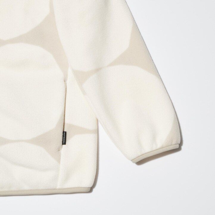 Light Grey Uniqlo Printed Fleece Jacket | WKOIN-3264