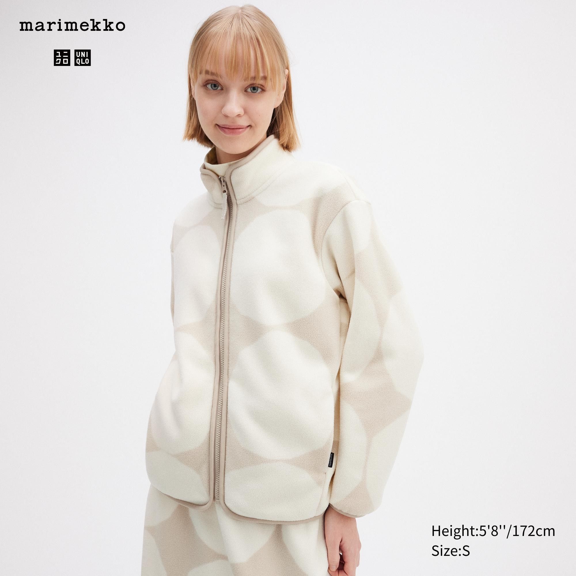 Light Grey Uniqlo Printed Fleece Jacket | WKOIN-3264