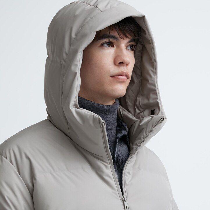 Light Grey Uniqlo Seamless Down 3d Cut Parka | YFICE-8709