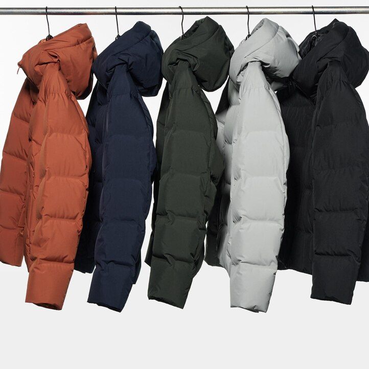 Light Grey Uniqlo Seamless Down 3d Cut Parka | YFICE-8709