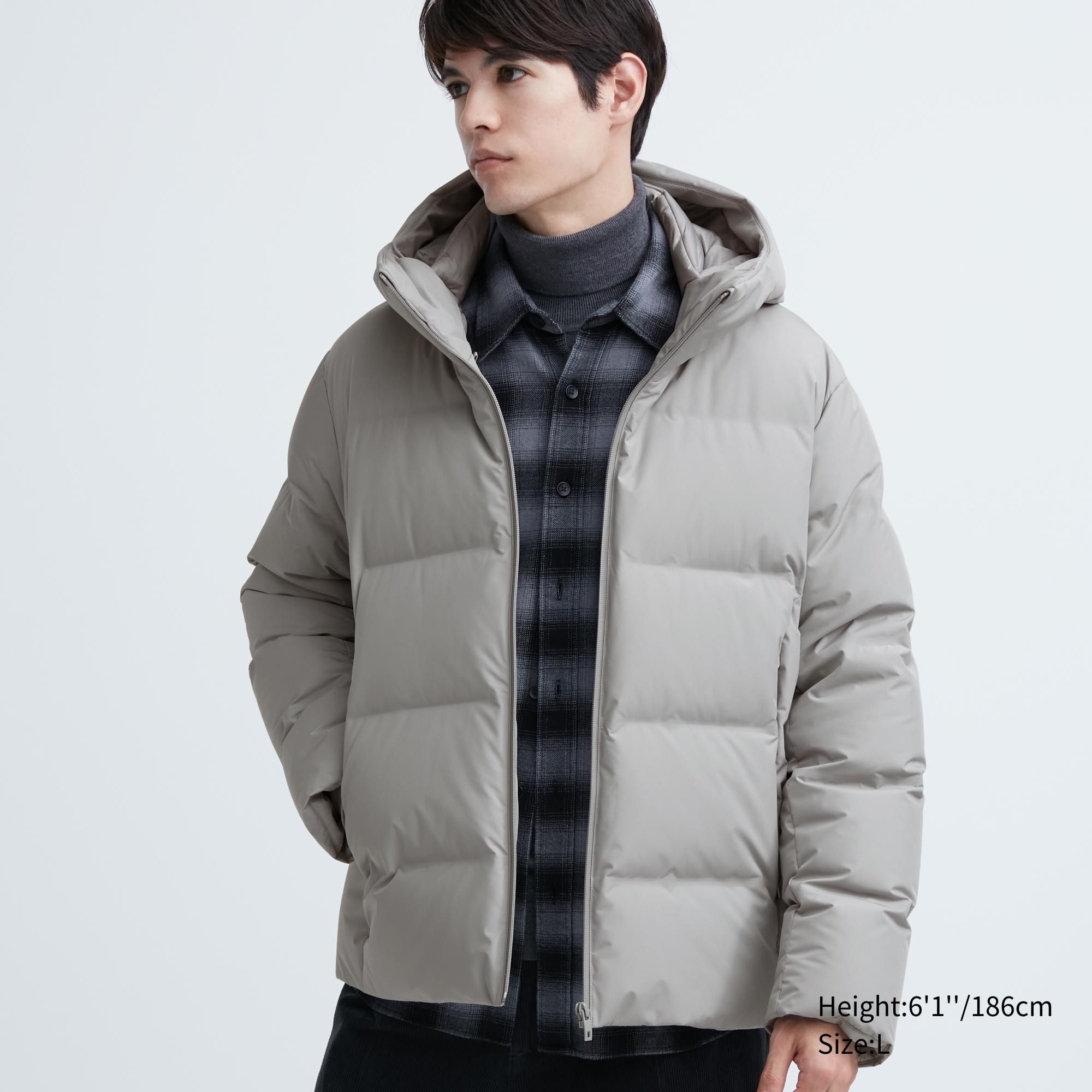 Light Grey Uniqlo Seamless Down 3d Cut Parka | YFICE-8709
