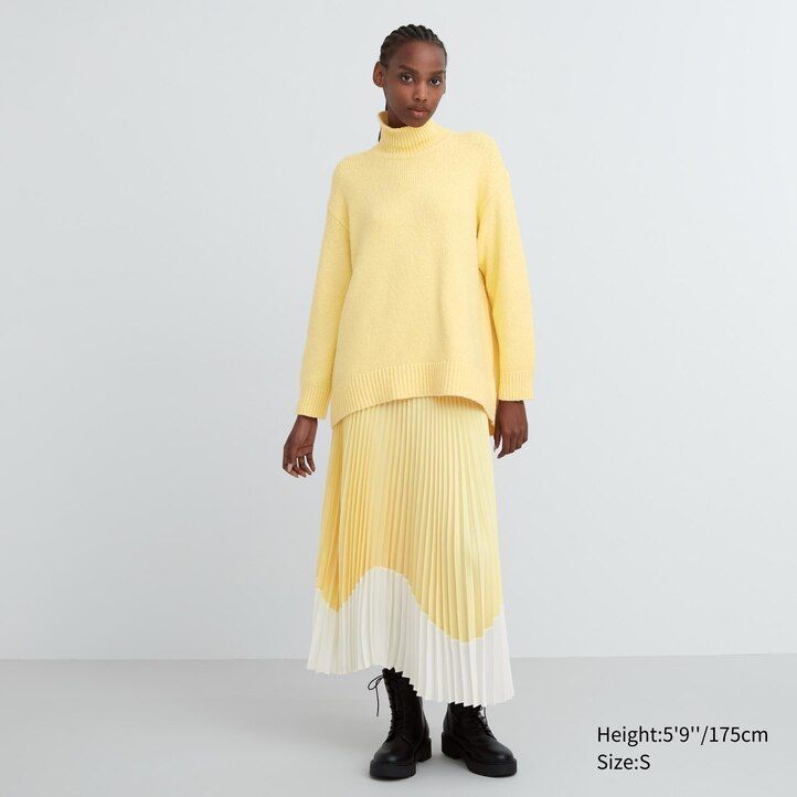 Light Grey Uniqlo Soft Knit High Neck Jumper | CHPVG-1495