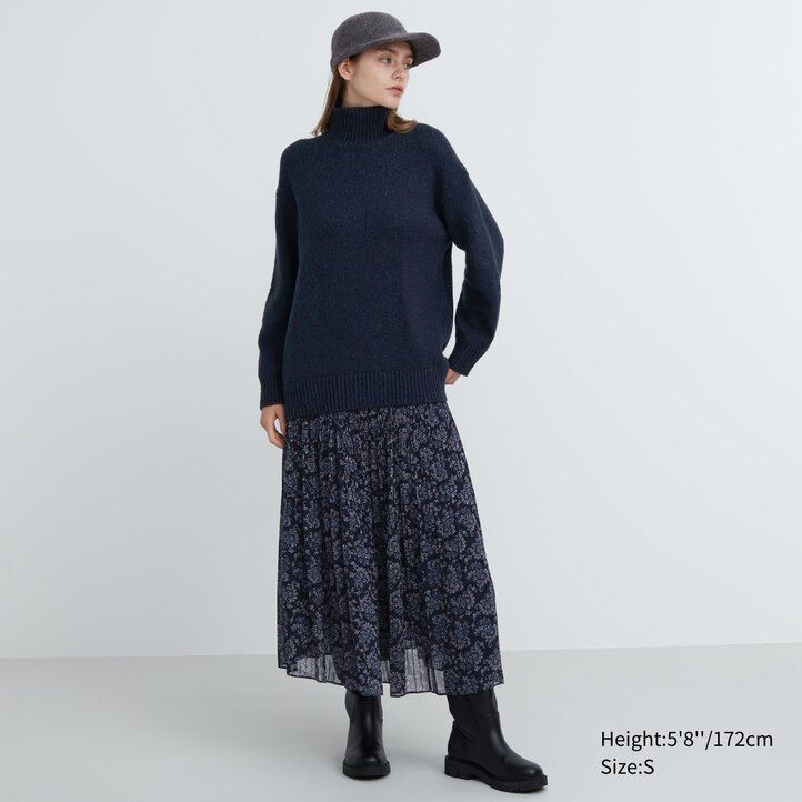Light Grey Uniqlo Soft Knit High Neck Jumper | CHPVG-1495