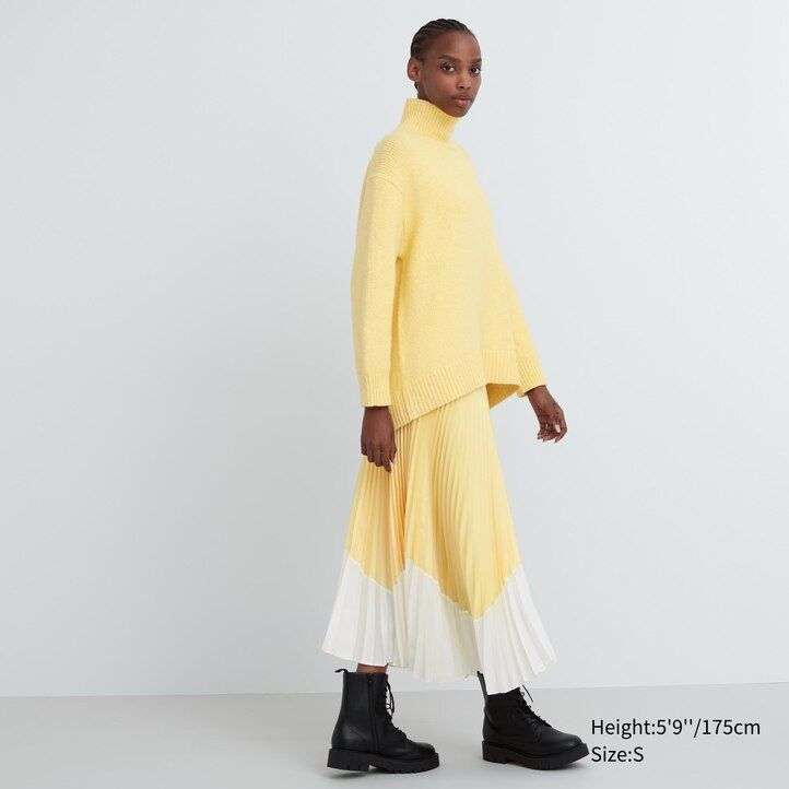 Light Grey Uniqlo Soft Knit High Neck Jumper | CHPVG-1495