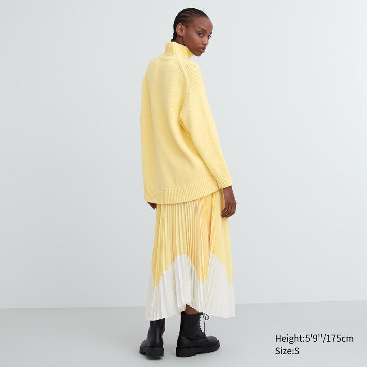 Light Grey Uniqlo Soft Knit High Neck Jumper | CHPVG-1495