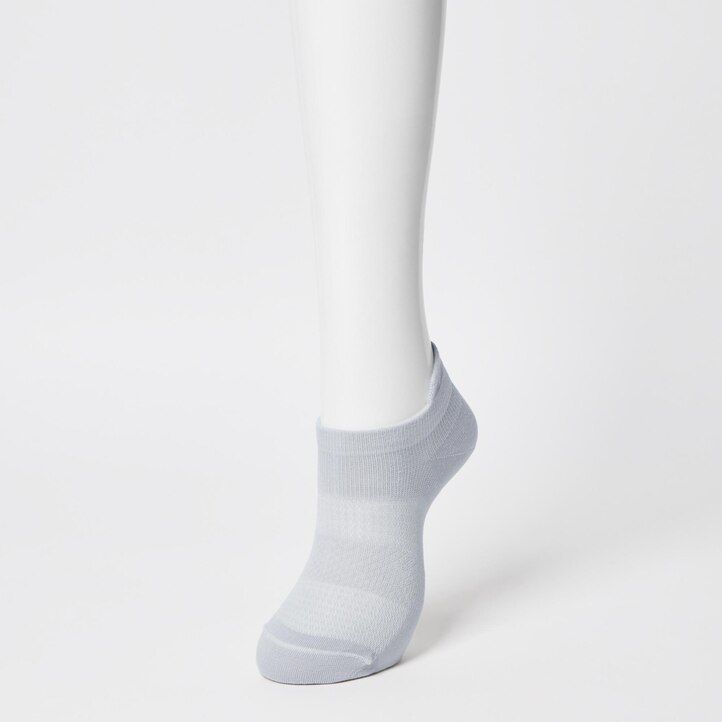 Light Grey Uniqlo Sports Short Socks Three Pairs | HUDCY-9132