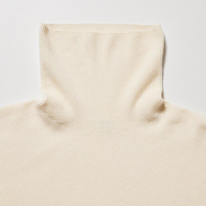 Navy Uniqlo 100pct Cashmere 3d Knit Seamless Turtleneck Jumper | ZERNP-9608