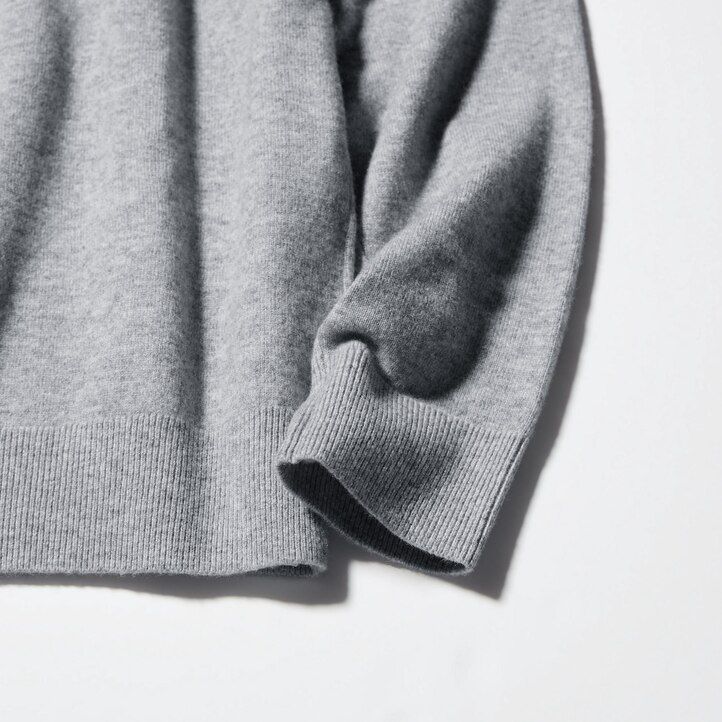 Navy Uniqlo 100pct Cashmere Crew Neck Jumper | EIMWZ-5317