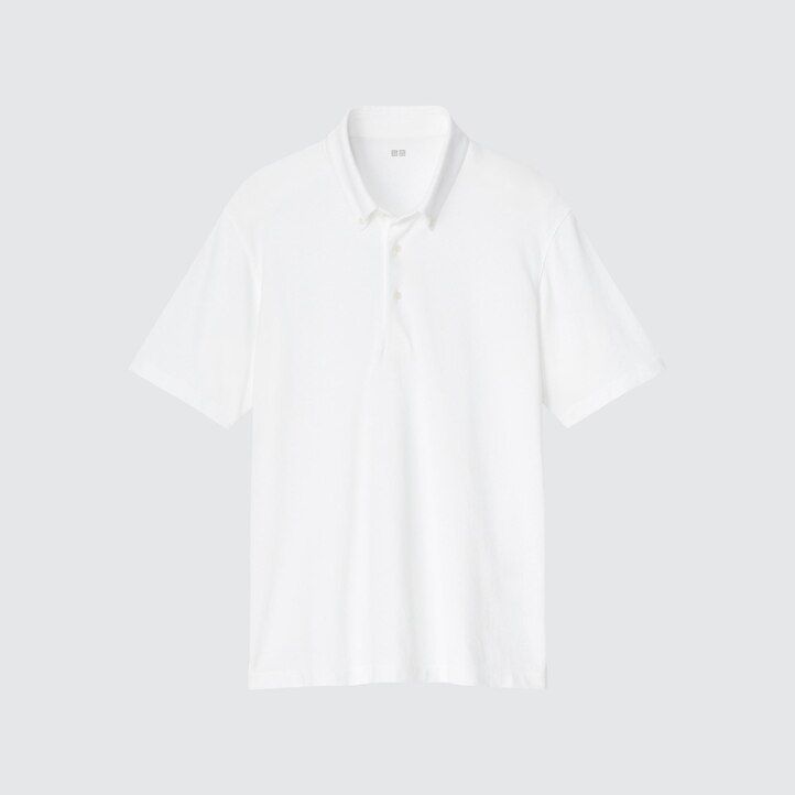 Navy Uniqlo Airism Pique Polo Shirt 2021 Season | NUHCR-4986